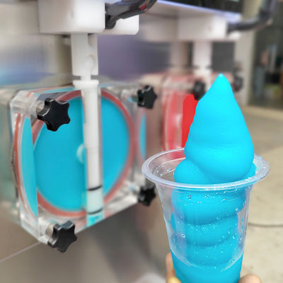 Buy 2 Flavors New Slush Machine With LED Light Frozen Cocktails Margarita Granita Smoothies Slushy Machine online manufacture