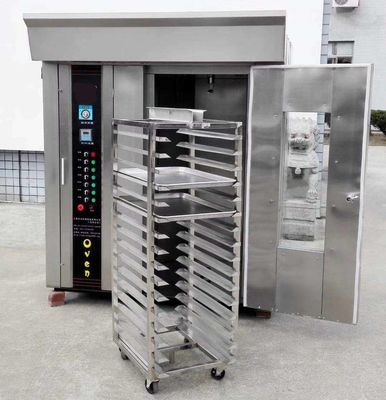 Buy 32Trays Rotating Bread Oven / Rotating Baking Oven Stainless Steel Gas Electric online manufacture