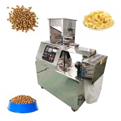 Buy Factory Snack Bar Twin Screw Corn Puff Snack Extruder Machine 5.5kw online manufacture