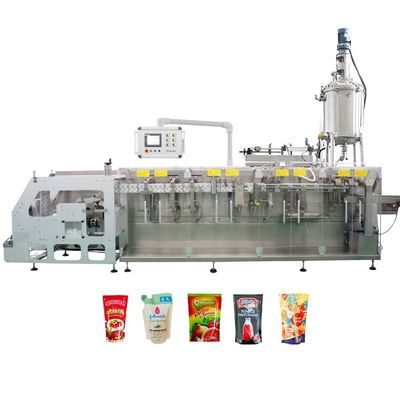 Buy Stand Up Pouch Fully Automatic Horizontal Packaging Machine Filling fruit juice production line online manufacture