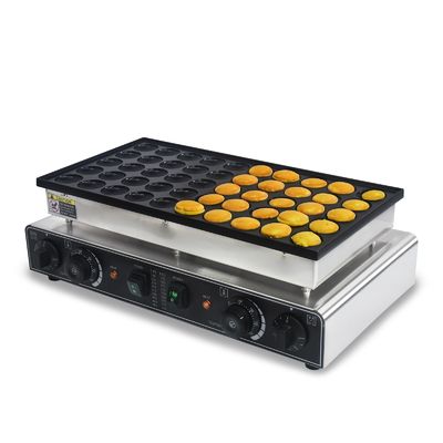 Buy 50PCS Commercial Poffertjes Maker Electric Pancakes Maker NonStick Coating Stainless Steel Body Snack Machine for Snack Bar online manufacture