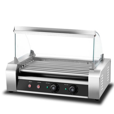 Steel Commercial Snack Food Equipment Hot Dog Making Machine Dual Temperature Control