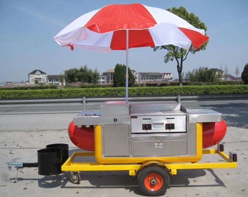 High Quality Cart Hot Dog With Grill And Deep Fryer hot dogs trailer