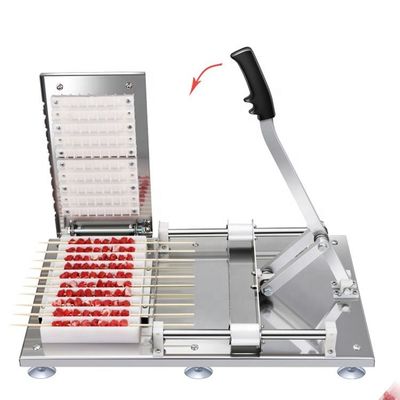 Grill Skewers For BBQ Barbecue Chicken Bbq Kebab Skewer Machine Lamb Bbq Skewering Machine Kebab Making Machine