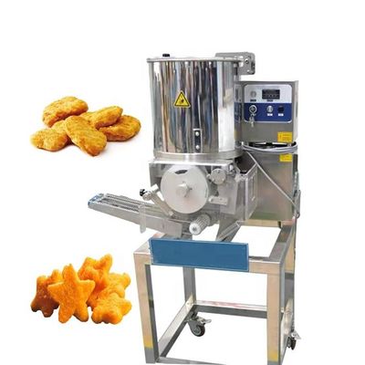 Automatic Chicken Nuggets Making Machine Meat Patty Forming Machine 10 pcs/min