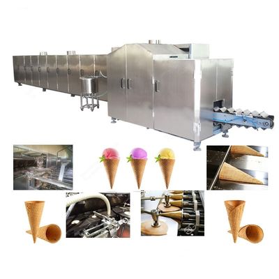Automatic Ice Cream Cone Production Line Stainless Steel 6500-7000PCS/H
