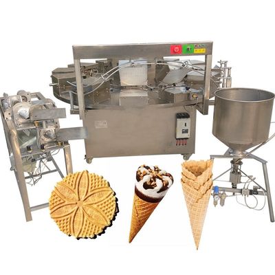 Industrial Wafer Ice Cream Cone Production Line Wafer Biscuit 380V/50HZ
