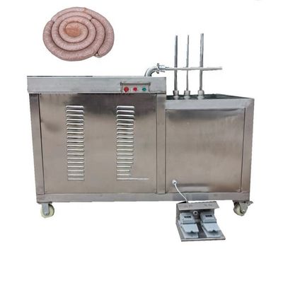 Double Tube Enema Machine Automatic Fish Meat Sausage Stuffer Machine