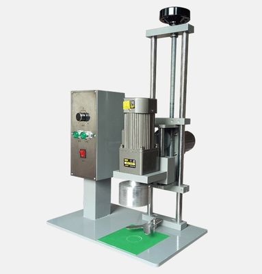 Semi Automatic Horizontal Tin Can Sealing Machine Shampoo Plastic Trigger Spray Bottle Capping Machine