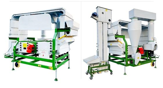 Economic Factory  Grain Processing Machine High Productivity Double Air Screen