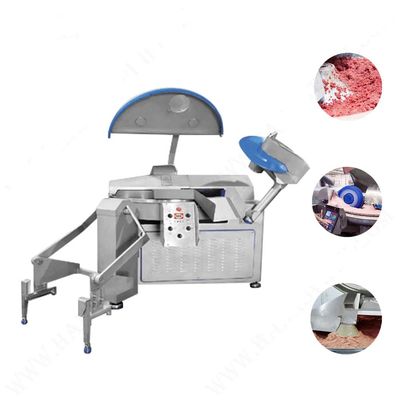 Commercial Meat Processing Machinery Efficient Meat Bowl Cutter Machine With Speed Control For Commercial Use
