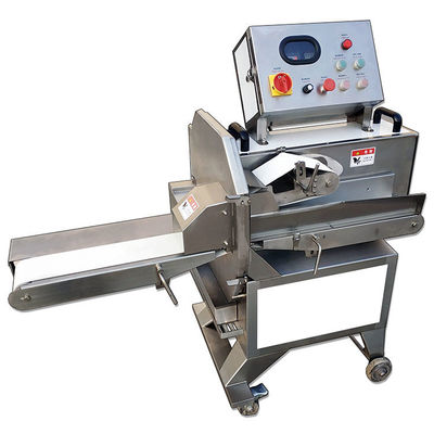 Stock Available Cooked Automatic Meat Cutting Machine With High Material
