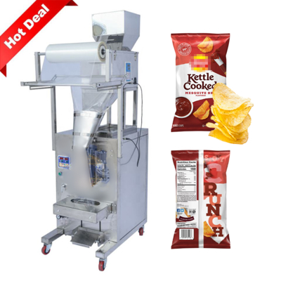 Automatic Snack Pouch Potato Chips Packing Machine French Fries Weighing and Packing Machine